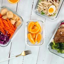 10/2 Pc Orange Glass Food Storage Container Lid, Airtight Glass Meal Preparation Container, Reusable Food Container With Leak-Proof Latch Lid, Suitable For Leftovers, Takeout, Oven, Microwave, Refrigerator, Frozen Lunch Container - Orange - View 10