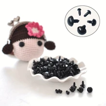 Value Pack 100pcs Black Plastic Threaded Eyes Animal Doll Teddy Bear DIY Craft Doll Accessories 10mm/18mm
