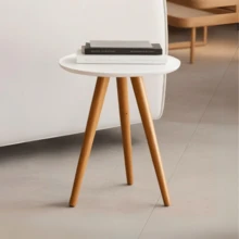 Mesinha De Centro Lateral Redonda Pé Palito Pequena Moderna Decorativa P/ Sofá Sala Quarto Cabeceira