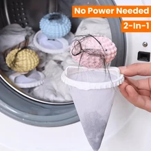 3 pezzi Rullo Pelucchi per Vestiti - Filtro Lavatrice 2 in 1 con Sacchetto in Rete Galleggiante, Senza Alimentazione Richiesta