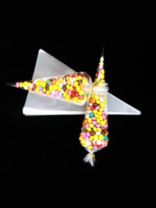 150pcs/100pcs/50pcs/25pcs/1pc Diy Wedding Birthday Party Opp Bags, Transparent Triangle Candy Food Bags, Food Bag Food Box Suitable For Candy Chocolate Etc.Lot Diy Candy Bag, Wedding Favors, Birthday Party Decoration, Ideal For Baking, Candy, Pastry, And Snack Packaging Wedding Party Gift Bags - Multicolor - View 4
