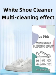 Jue-Fish Jue-Fish;237ml;White Shoe Cleaning Agent For Yellowing, Stain Removal, And Oxidation Prevention. Portable Cleaning Agent For White Shoes