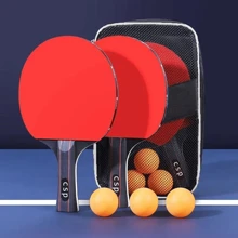 5/9pcs Table Tennis Racket Set Rubber High Quality Family Entertainment Table Tennis With Storage Bag Sports