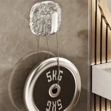 4 Transparent Glacier Hooks, With A Light Luxury And High-End Feel, Are Suitable For Various Scenarios: Kitchen, Wardrobe, Wall, Door, Bathroom. They Can Be Used To Hang Towels, Jackets, Hats, Scarves, Spatulas, Etc., Allowing You To Easily Enjoy The Fun Of Storage,Friend Gifts, Female Gifts, Halloween Supplies, Travel Supplies, Christmas Supplies