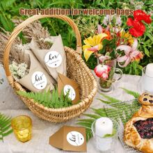 100 Stück "His Favorite" "Her Favorite" Aufkleber als Hochzeit Willkommens-Tüten Füllung für Bridal-Shower und Hochzeit Gastgeschenke