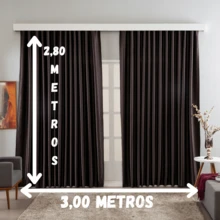 Curtain 3.00X2.80 Swiss Rail BLACKOUT Fabric Light Blocking - 冰 - 查看 2