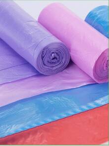 75PCS Garbage Bags, Various Colors, Kitchen Garbage Bags, Indoor Household Simple Garbage Bags, You Can Choose The Color Of The Garbage Bag, Portable Household Garbage Bag