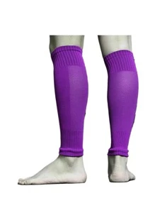1 paio di parastinchi traspiranti, protezione per le ginocchia, manicotti per le gambe per sport, maniche protettive da esterno per il calcio