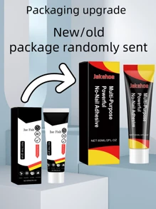 Jue-Fish Powerful No-Nail Adhesive; Powerful Adhesive; DIY Decoration Tools; Home Wood Ceramic Quick-Drying Adhesive; Household