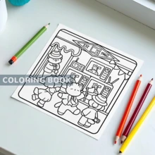 可爱时代：24页升级版厚纸）适合成人和青少年的可爱图画书，有可爱的人物和怀旧的场景，适合放松（舒适温暖的图画书。，回到学校，学校用品