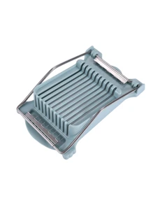 1 Pieza Rebanador de embutido de acero inoxidable, herramienta para cortar jamón en casa, rebanador de huevos de cocina, divisor de huevos y queso, pelador de huevos, cortador de huevos, utensilios de cocina, huevos