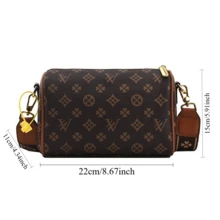 Valentine's Day Gift: Women's Fashion Cylindrical Shoulder Bag – Stylish Design With Wide Strap For Everyday Elegance - 卡其色 - 查看 4