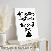1pc Funny Dog Word Art, Wall Art, Typography Poster, Apartment Aesthetic, Printable Wall Art, Canvas Prints, Pet Lover Gift, Black & White Quote Print. | With Or Without Frame, Room Decor, Home Decor, College Dorm Apartment Decor, Gifts For Wall Decoration In Hotel, Home, Living Room, Bedroom, Bathroom And Office