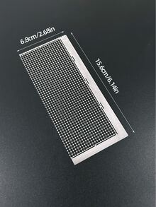 1 件不锈钢钻石艺术网格尺，带 1020 个空白网格 - DIY 5D 钻石画艺术工艺工具 - 彩色 - 查看 4