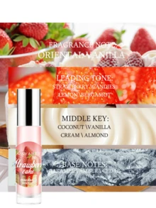Zoglon 1pc 10ml Pheromone Women's Perfume Essential Oil - Strawberry Gourmand Scent Roll-On Design | For Daily & All Occasions | Boost Confidence | Elegant Gift For Him/Her - 10ml - View 2