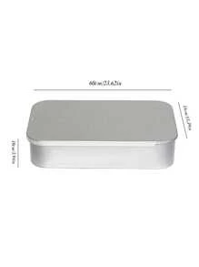1pc Customizable Square Tin Storage Box, Personalized Graphic Design, Rust-Proof, Corrosion-Resistant, Moisture-Proof, Party Decoration & Storage Item