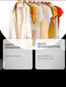 JAYSUING JAYSUING;100ml;Deodorizing Spray For Clothes, Fresh Fragrance, Reduces Static Cling, No Residue Or White Marks, Portable For Travel