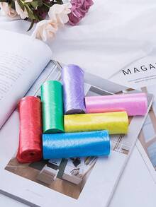 75PCS Garbage Bags, Various Colors, Kitchen Garbage Bags, Indoor Household Simple Garbage Bags, You Can Choose The Color Of The Garbage Bag, Portable Household Garbage Bag