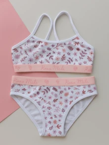 Kit 3 Youth Women's Sets – Cotton With Elastane, Assorted - 彩色 - 查看 2