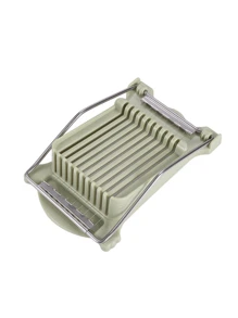 1 Pieza Rebanador de embutido de acero inoxidable, herramienta para cortar jamón en casa, rebanador de huevos de cocina, divisor de huevos y queso, pelador de huevos, cortador de huevos, utensilios de cocina, huevos