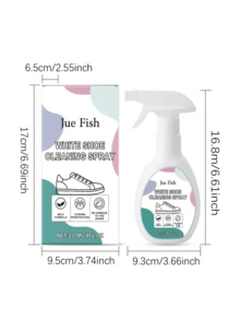 Jue-Fish Jue-Fish;237ml;White Shoe Cleaning Agent For Yellowing, Stain Removal, And Oxidation Prevention. Portable Cleaning Agent For White Shoes