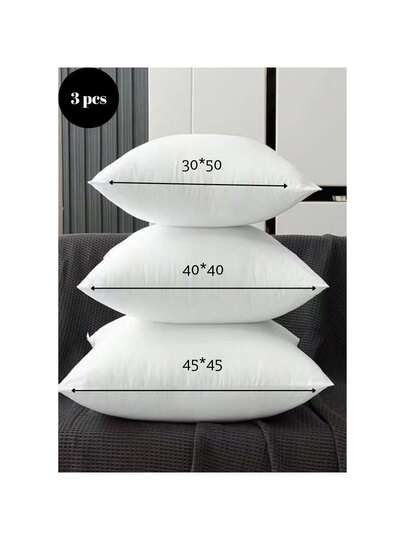 CNZB 1pc Wit ative Kussen Moderne Polyester Fiber Rectangle High Elastic Core Lumbar Pad, Convenient Home, Office, Camping, Bedding, Inserts, Pillows Bed view 4