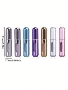 1/6 件高级便携式香水瓶，可再填充迷你喷雾瓶，旅行，外出，分装香水瓶 - 彩色 - 查看 8