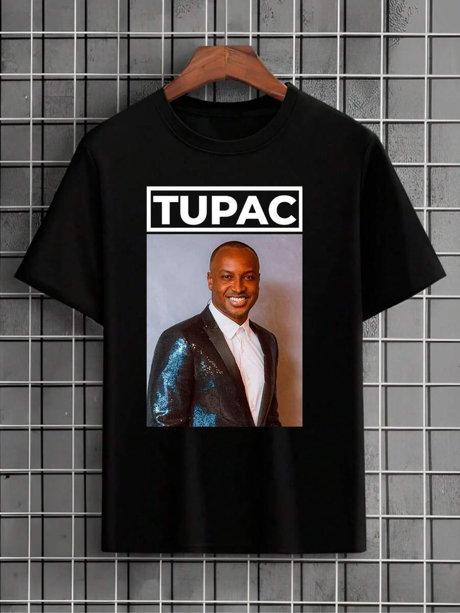 Thiaguinho Funny Meme T-Shirt Shirt Blouse Unisex Male Female 100% Cotton Top Premium Streetwear New Release Immediate Shipping Various Colors!! Plus Size - 黑色 - 查看 1