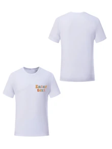 Camiseta de ajuste holgado personalizada con texto, uniforme grupal personalizado para reuniones familiares, personaliza tu texto para usar en otoño, top de mujer, blanco, regalo de vacaciones, regalo del Día de San Valentín, regalo de aniversario, regalo de boda, regalo para la mejor amiga, festival de música, ornamental, perro, único, personalizado, regalos ideales para ella, familia, amigos, niñas rosadas, para vacaciones, para aniversarios, romance delicado, chic utilitario, nuevo estilo de mujer para otoño, estampado gráfico