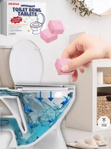 jakehoe Jakehoe;Toilet Tablets; Toilet Bowl Cleaner; Toilet Bowl Effervescent Tablets; Removes Toilet Odor; Restores Cleanliness To Toilet Bowl