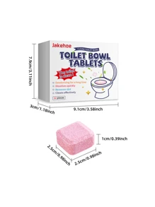 jakehoe Jakehoe;Toilet Tablets; Toilet Bowl Cleaner; Toilet Bowl Effervescent Tablets; Removes Toilet Odor; Restores Cleanliness To Toilet Bowl