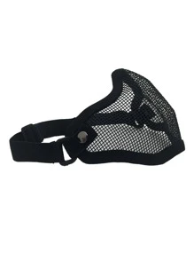Field Wargame Mask Net Metal MeshHalf Face Mask Outdoor Hunting Tactical Protective Mask