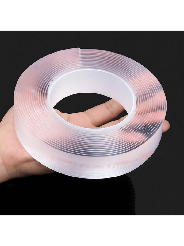 Nastro biadesivo trasparente riutilizzabile e impermeabile, nastro Monster riutilizzabile, adesivi da parete resistenti e appiccicosi, adatti per decorazioni di auto, bagno, cucina, casa, feste, palloncini, resistente al calore, forniture scolastiche, per il rientro a scuola