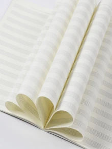 1pc 5-Line Music Notebook, Includes 16/24/36 Pages Music Manuscript, Songbook, Music Practice Book And Instrument Accessories