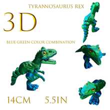3D Printed Movable Tyrannosaurus Rex Statue, Colorful Collectible Decorative Figurine For Home, Office, Suitable For Various Room Decor