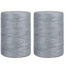 2 Rolls 2mm Strong Jute Garden Twine, 100m/328ft Length, Brown Color, Versatile Rope For Gardening Tomato Climbing Plants Tying, Floral Crafts, Gift Packaging Decoration