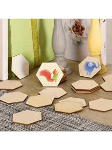 Holz-Hexagonal-Achterbahn zum Selbermachen für Zuhause - perfekt für Partys! Ostergeschenke, Neujahrgeschenke, Innendekorationen, Tisch-Arrangements, Wand-Heimwerker-Deko, die beste Wahl für Weihnachten, Schulanfang, Schulmaterial