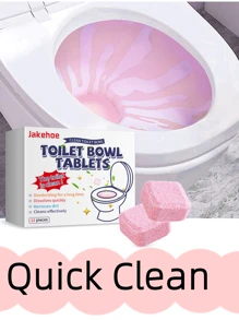 jakehoe Jakehoe;Toilet Tablets; Toilet Bowl Cleaner; Toilet Bowl Effervescent Tablets; Removes Toilet Odor; Restores Cleanliness To Toilet Bowl