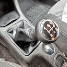 5 Speed Gear Shift Knob Shifter Lever Handball Stick Gaiter Boot Cover For Peugeot 206 207 High-Quality Car Interior Accessories