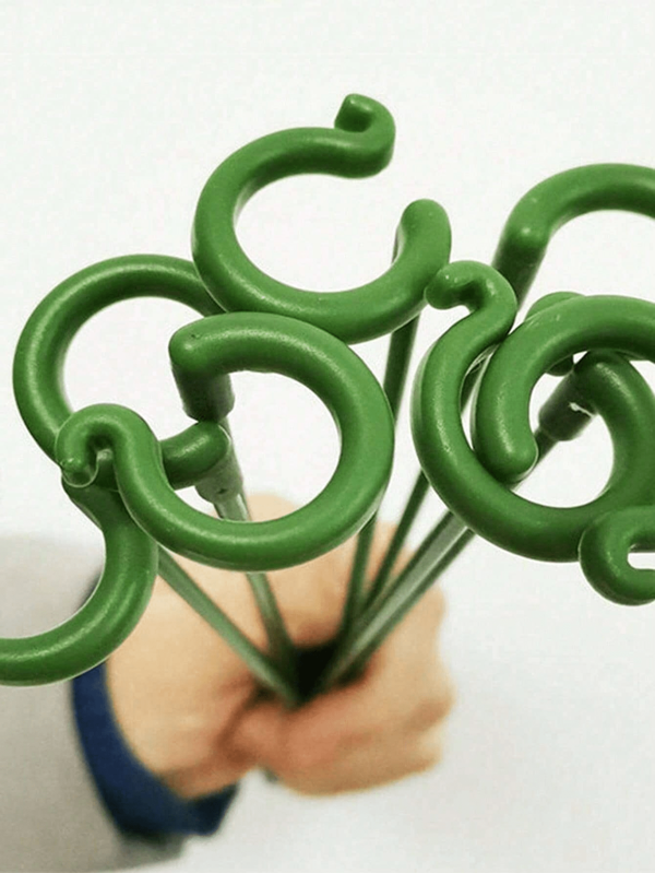 10 pz/20 pz Supporto per piante verdi, supporto per vaso da fiori, asta di sostegno per piante, protezione per piante in vaso, cornice di fissaggio per fiori, adatto per uso esterno, giardini esterni