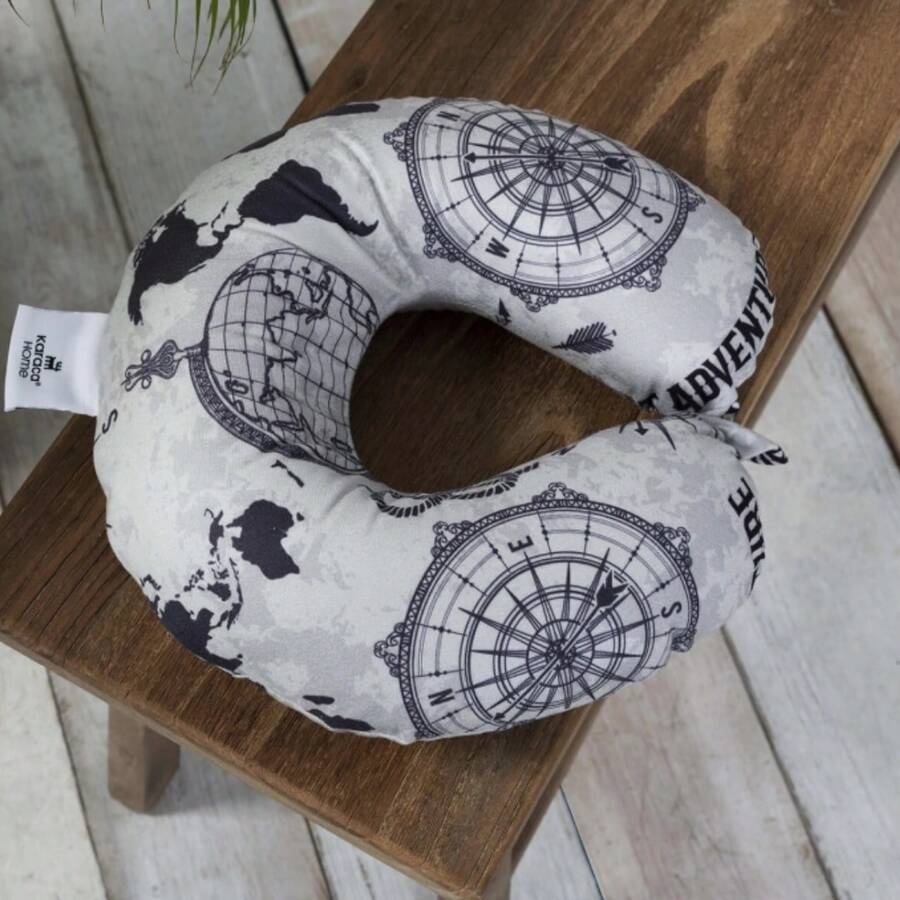 Karaca Home Visco Comfy Birdy Neck Pillow - Grey - View 1