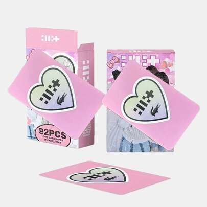 92 张 KPOP 相册项目，包括双面高清印刷照片卡，适合粉丝和朋友 - 相册 - 生日或 KPOP 爱好者、全球粉丝的理想礼物（60 张卡片和 32 张贴纸）