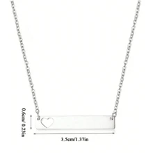 Customized Music Code Necklace, Custom Engraved Music Code Necklace, Personalized Stainless Steel Hollow Heart Rectangular Necklace, Customized Music Song Jewelry Unique Handmade Gifts Music Lovers Gifts Birthday Gifts Christmas Gifts