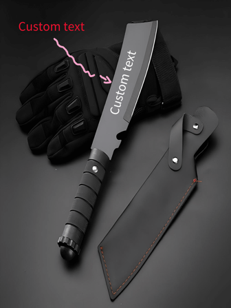 1 stuk outdoormes met ABS-handvat en -hoes, lichtgewicht multifunctioneel mes voor mannen, kamperen, overleven, wildernis, buitenactiviteiten, roestvrijstalen lemmet, hoge hardheid, geschikt voor tuinieren, probleemoplossing, buitenreizen, keuken, jungle, het beste cadeau voor vader of echtgenoot