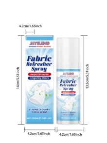 JAYSUING JAYSUING;100ml;Deodorizing Spray For Clothes, Fresh Fragrance, Reduces Static Cling, No Residue Or White Marks, Portable For Travel