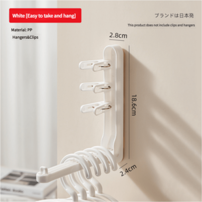 1个多功能可折叠壁挂式衣架收纳架，无需钻孔即可节省空间，轻松打造室内衣橱和洗衣房收纳空间，小巧便携，适用于小空间，多功能晾衣展示架，经久耐用，适合日常使用。