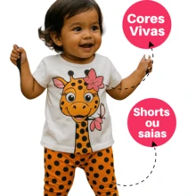 Assorted Kit 10 Pieces Baby Girl Clothes - 5 T-Shirts And 5 Shorts - 5 Sets Of Clothes For Baby Girls 0-12 M - Nhiều màu - Xem 5