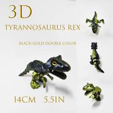 3D Printed Movable Tyrannosaurus Rex Statue, Colorful Collectible Decorative Figurine For Home, Office, Suitable For Various Room Decor