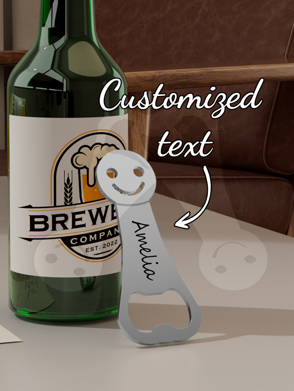 Stainless Steel Metal Bottle Opener, Personalized Stainless Steel Multi-Functional Bottle Opener, Custom Wedding Gift, Personalized Bottle Opener, Custom Best Man Gift, Party Gift, Guest, Beer And Soda Cap Bottle Opener, Christmas Gift
