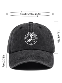 1pc Unisex Outdoor Sports "Roland Garros Paris" And "Bench" Hip-Hop Baseball Cap, Lightweight And Breathable, Adjustable Size, With Elegant French Open Tennis Tournament Logo, Black Papa Trucker Hat, Essential For Tennis Enthusiasts, Suitable For Outdoor Sports, Running And Skateboarding, Ideal Gift For Family And Friends On Holidays, Birthdays, Father's Day, Graduation, Carnival - A - View 3